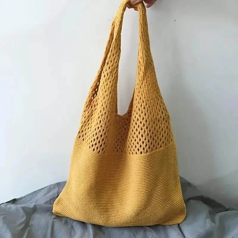 Simple Retro Hollow Crochet Bag