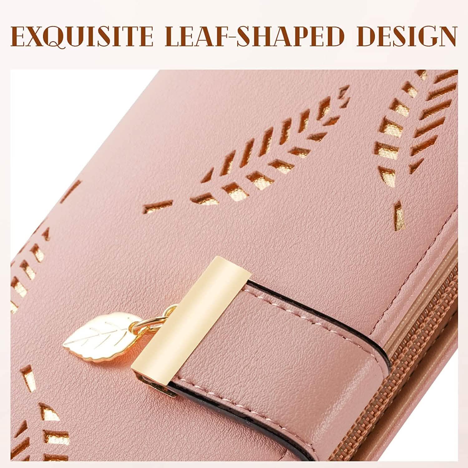 Sweet Cute Women's Long Leaf Bifold Wallet