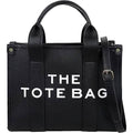 Trendy Leather Tote Bag Small Personalized Top Handle Crossbody Handbags