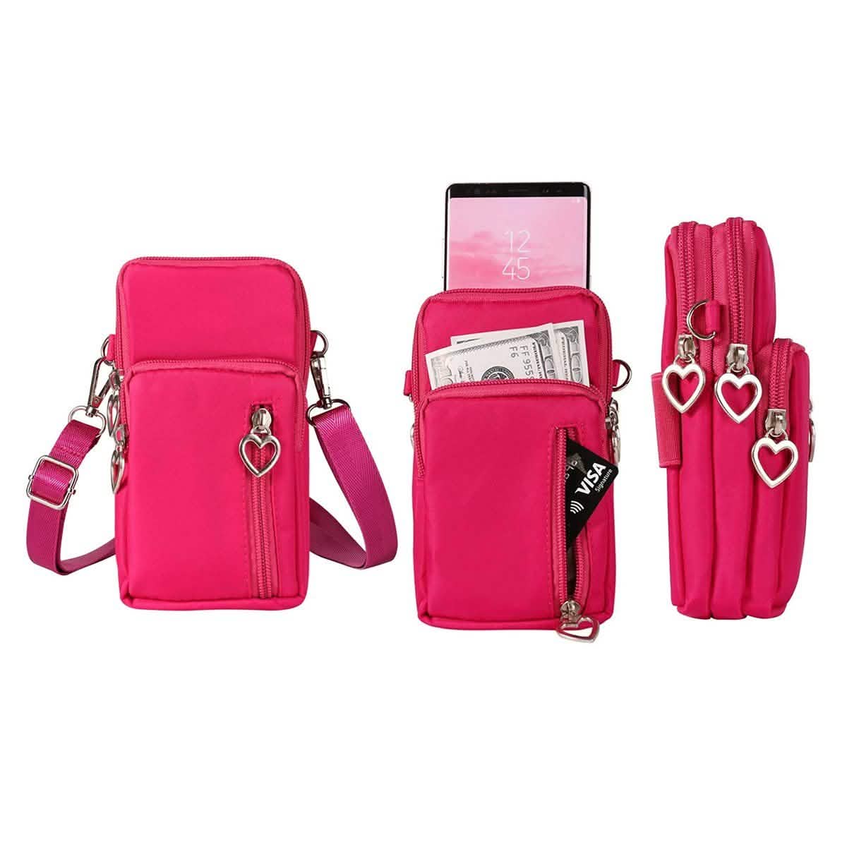 Women's Mini Cross-Body Shoulder Strap Cell Phone Wallet Pouch Bag Purse